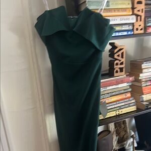Lulu's Forest Green Strapless Dress